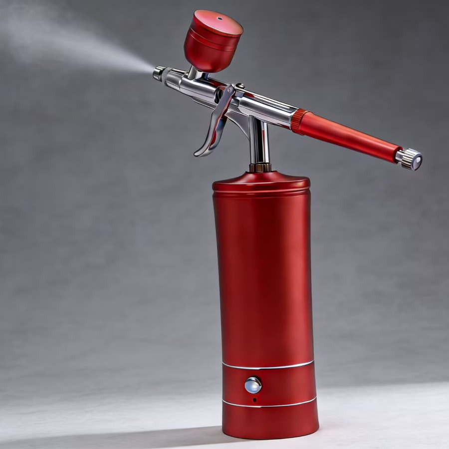 Airbrush Kit With Mini Compressor - Portable Rechargeable Wireless Airbrush With Compressor
