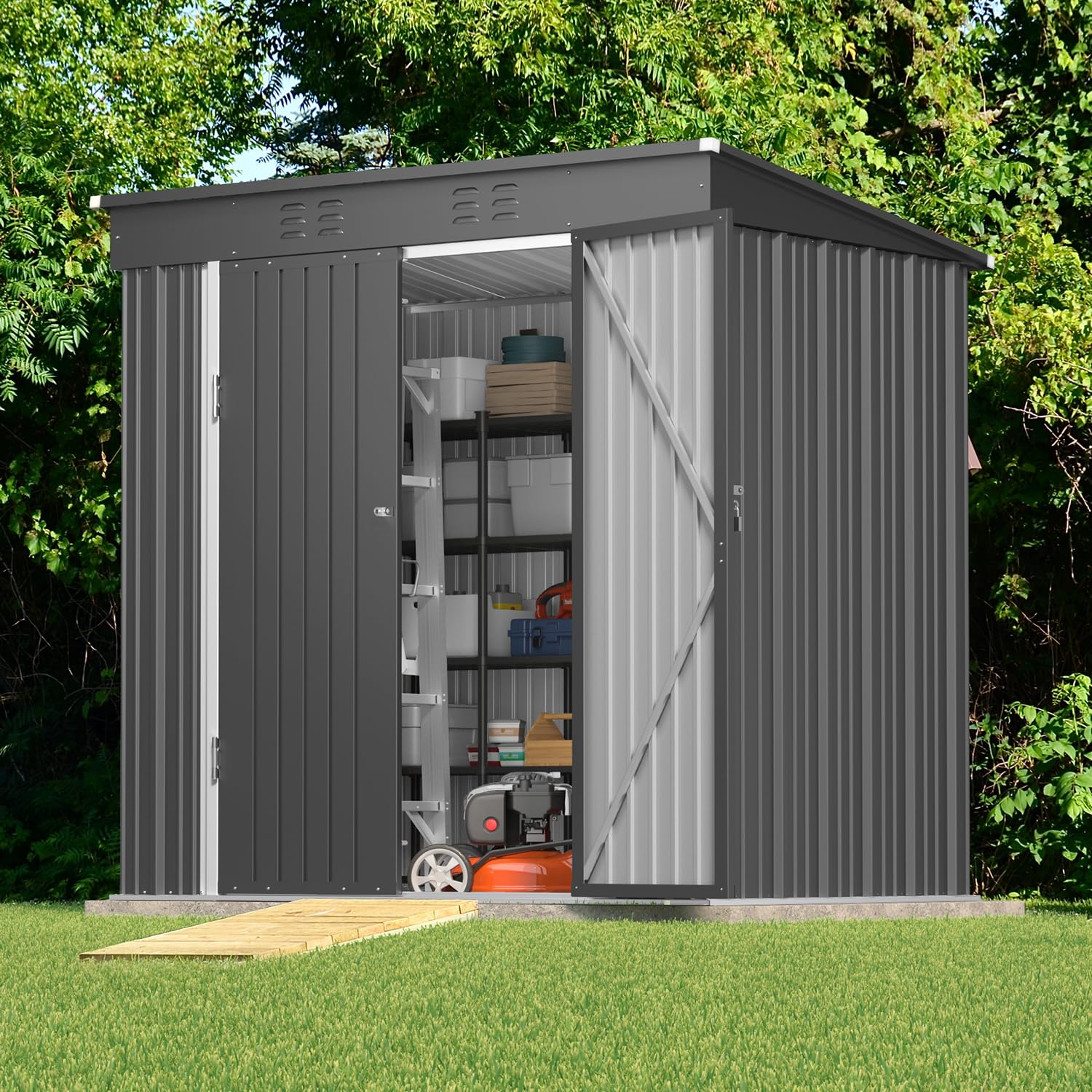 Metal Outdoor Storage Shed 6x4 - Garden Tools review and price