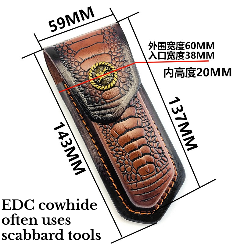 Folding Cowhide Knife Cover Un - Hand Tools review and price