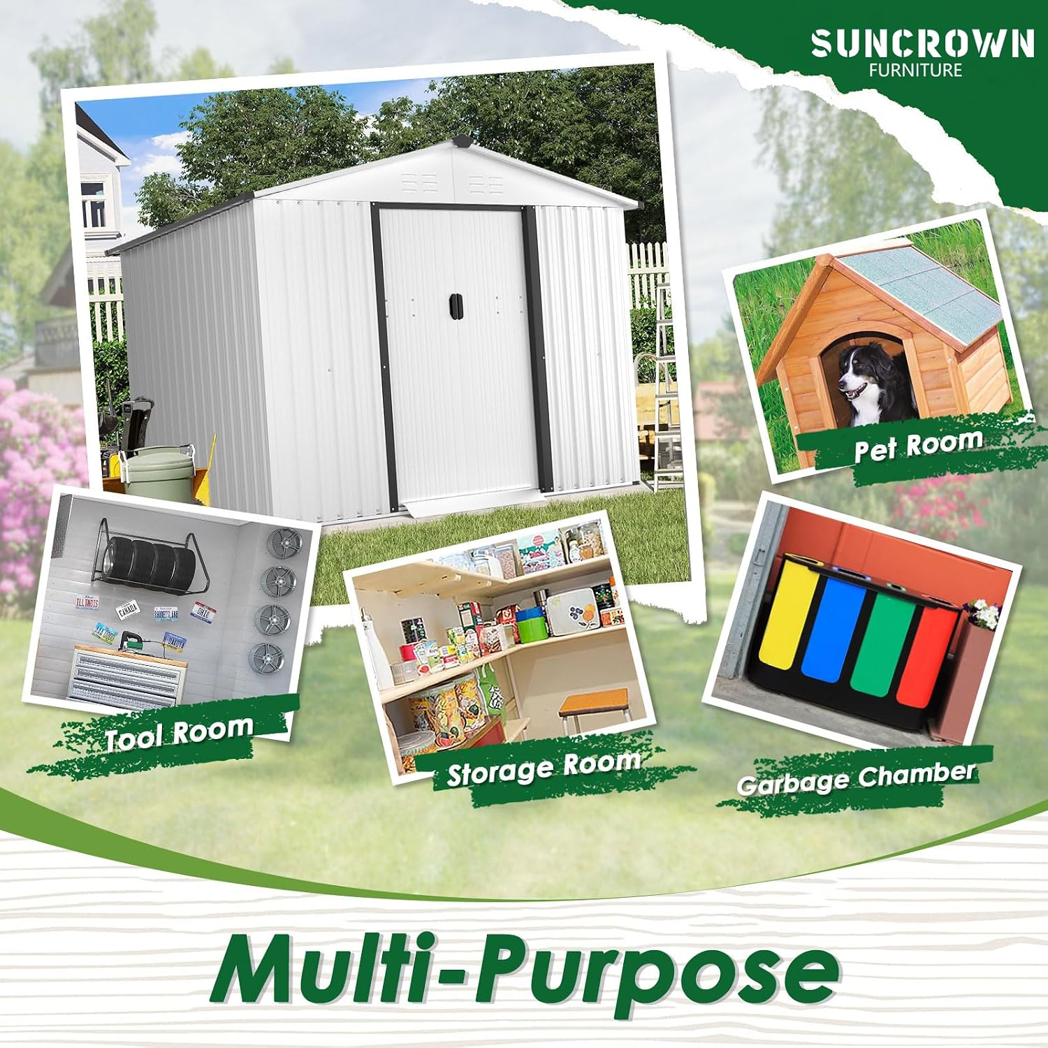 Outdoor Storage Shed 6X8 FT Sl - Garden Tools review and price