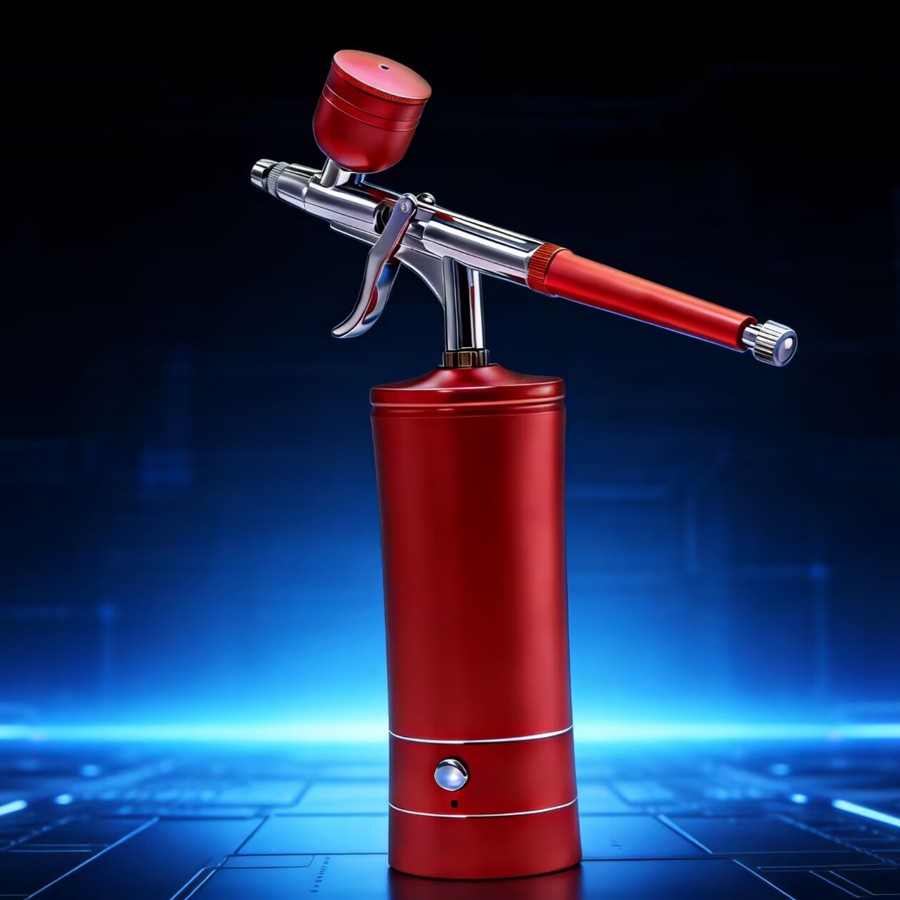 Portable Rechargeable Wireless - Airbrush Kit With Mini Compressor review and price