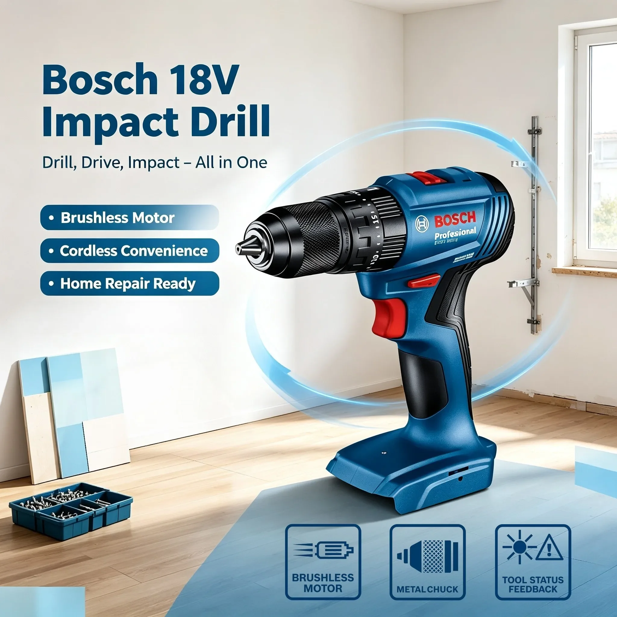 Bosch GSB 185-LI 18V Brushless - Brushless Cordless Electric Drill 18V review and price