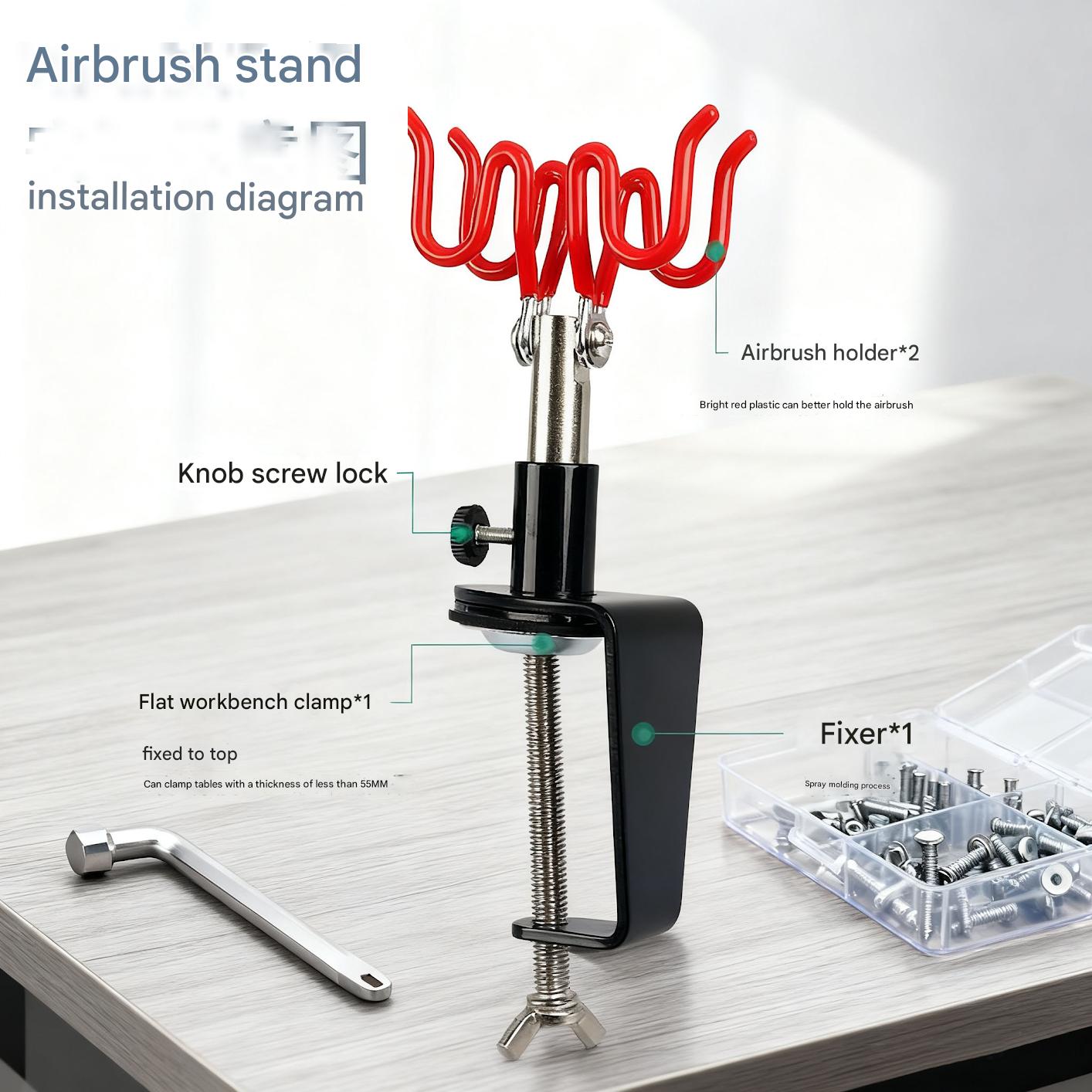 Airbrush Holder Gravity Stand  - Airbrush Kit With Mini Compressor review and price