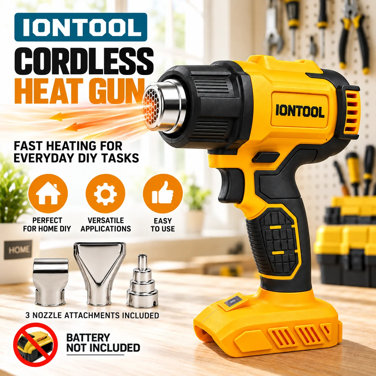 IONTOOL Brushless Cordless Hea - Cordless Heat Gun For Shrink Tubing review and price